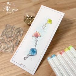 Kites - Duo transparent stamps and die