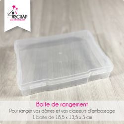 Boîte de rangement plastique - Accessoire Scrapbooking