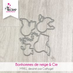 Bonhommes de neige & Cie - Matrice de coupe Die