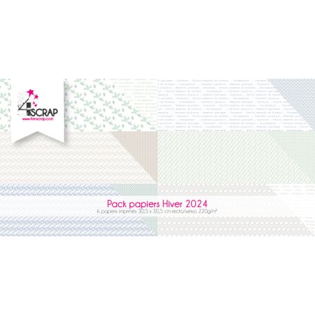 Pack Hiver 2024 Imprimé - Papier scrapbooking