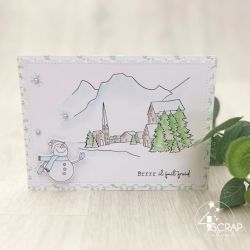 In the mountains - Duo transparent stamps and die