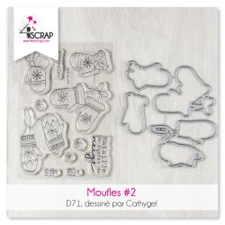 Mittens 2 - Duo transparent stamps and die