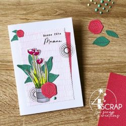 Clear stamp Scrapbooking Card love - Happy mother's day