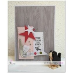 Matrice de coupe Scrapbooking Carterie forme - Etoiles couture