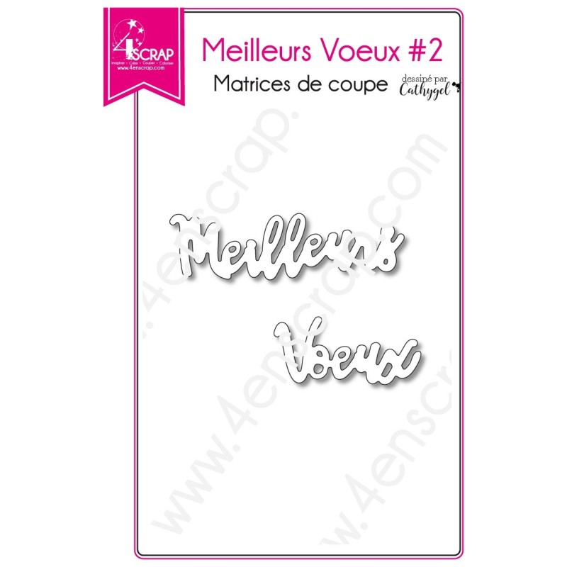 Matrice De Coupe Scrapbooking Carterie Mot Fête Nouvel An Meilleurs Voeux 2 - 