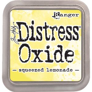 Encre distress jaune squeezed lemonade.
