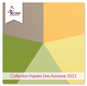 Papiers unis aux couleurs de l'automne pour vos créations de scrapbooking