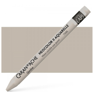 Neocolor crayon aquarelle gris