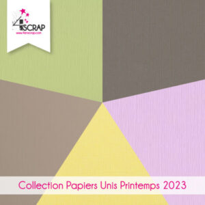 Pack Printemps 2023 Papier Uni Scrapbooking