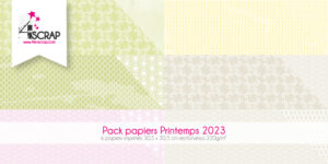 Pack Printemps 2023 Papier Imprimé Scrapbooking