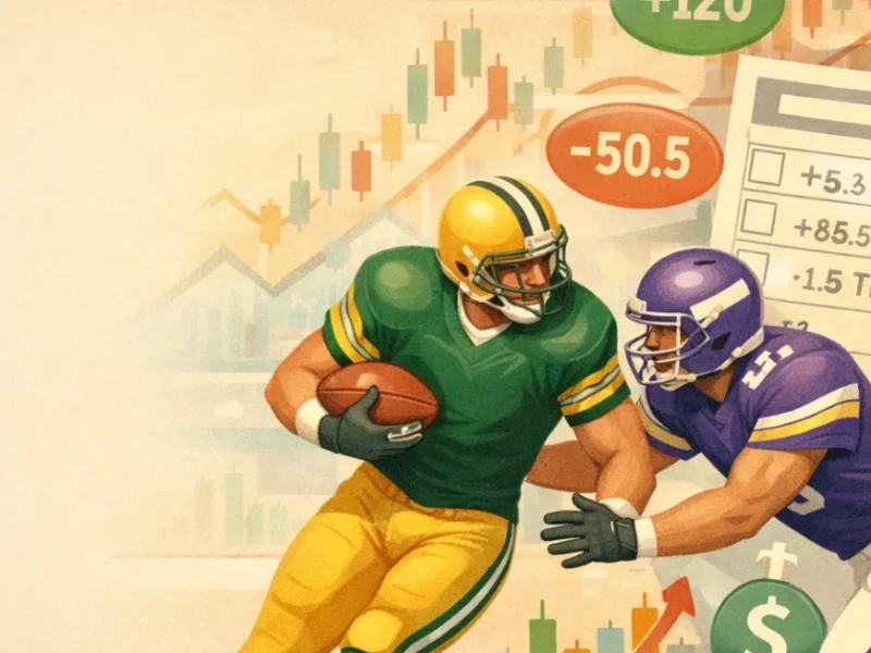 zakłady specjalne na zawodników Packers–Vikings: zakłady na zawodników i rynek